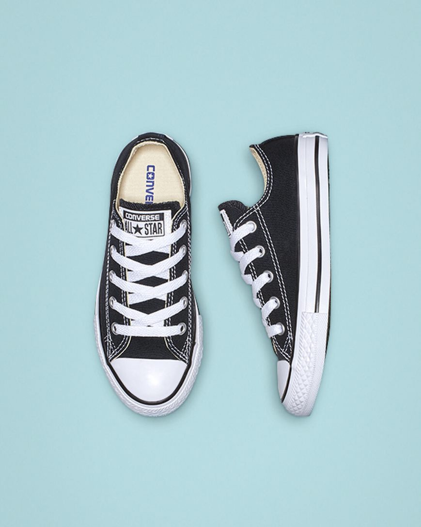 Tenis Converse Chuck Taylor All Star Classicos Cano Baixo Menina Pretas | PT U0810P4